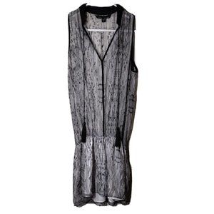 Alina Cristina Dress Womens Small Mini Sleeveless Tassel